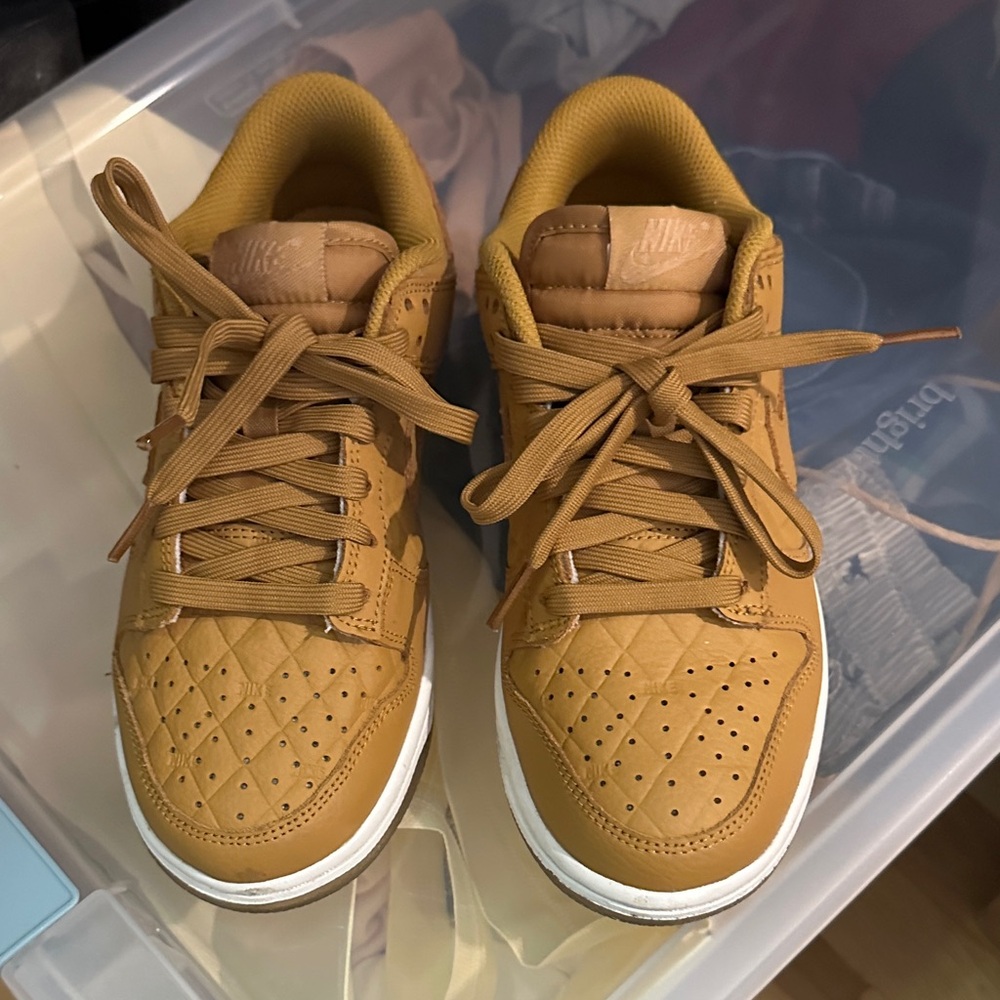 Nike Brown Quilted Sneakers